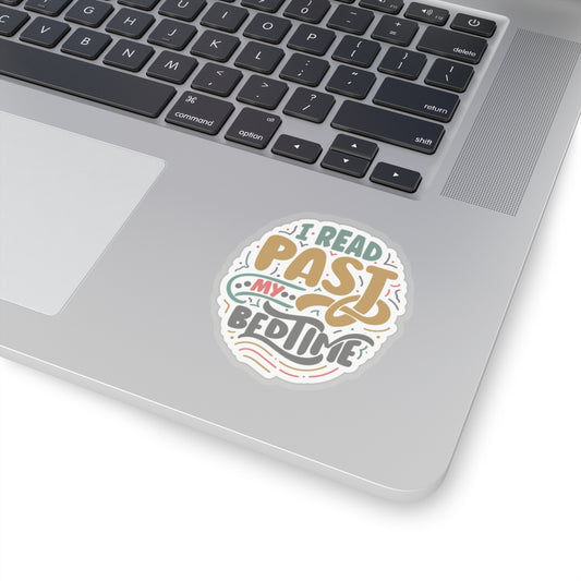 I Read Past My Bedtime Kiss-Cut Stickers