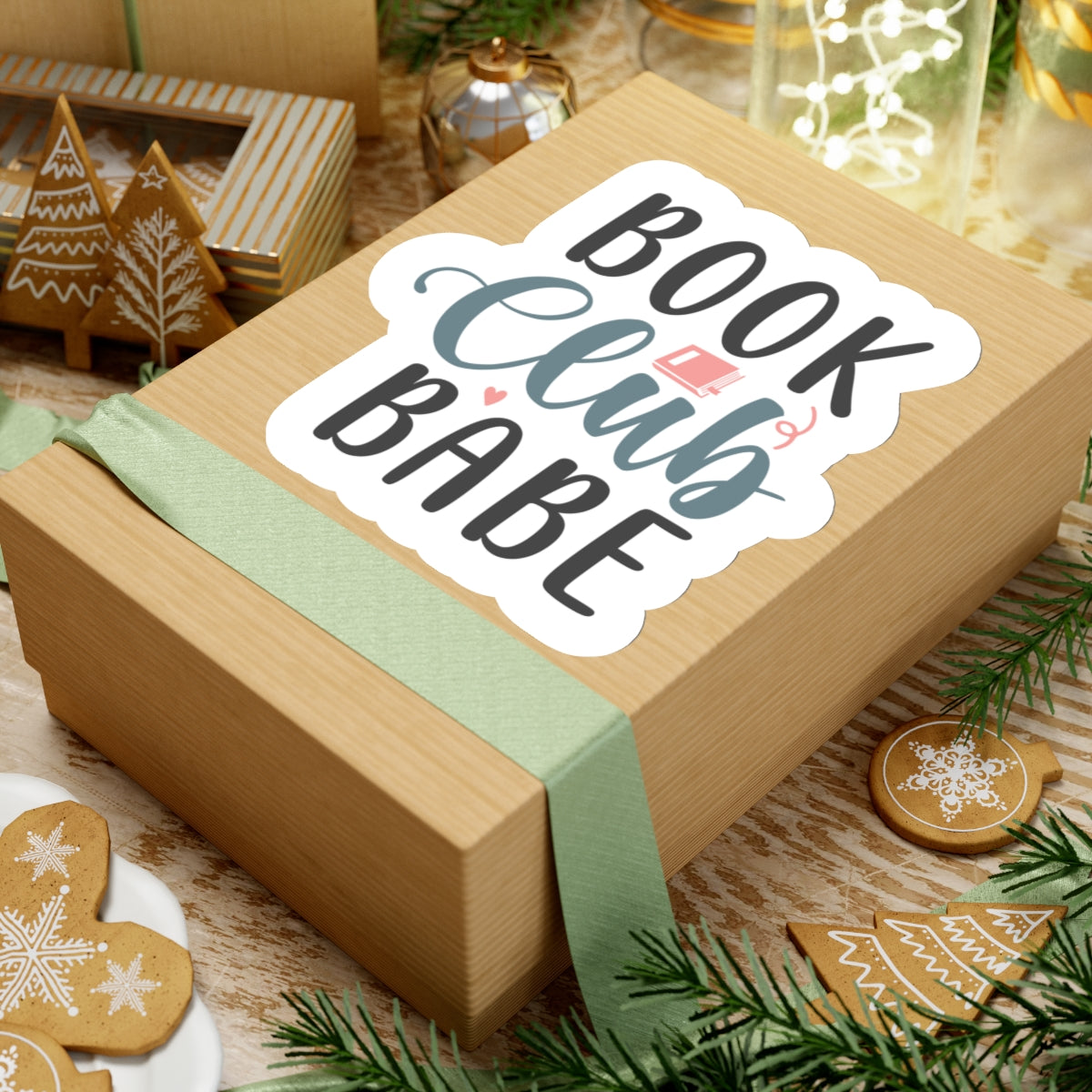 Book Club Babe Kiss-Cut Stickers