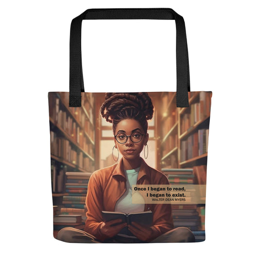 Once I Began To Read, I Began To Exist Book Dragon, Book Worm, Power Reader Tote bag