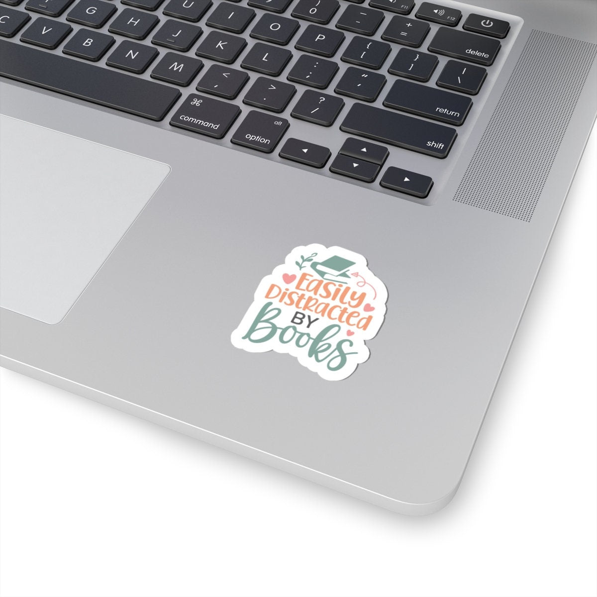 Easily Distracted By Books Book lover Bookaholic Book Dragon Book Nerd Book Worm Kiss-Cut Stickers