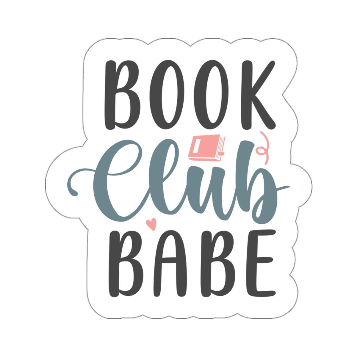 Book Club Babe Kiss-Cut Stickers