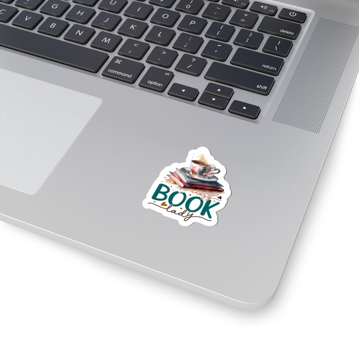 Crazy Book Lady Kiss-Cut Stickers