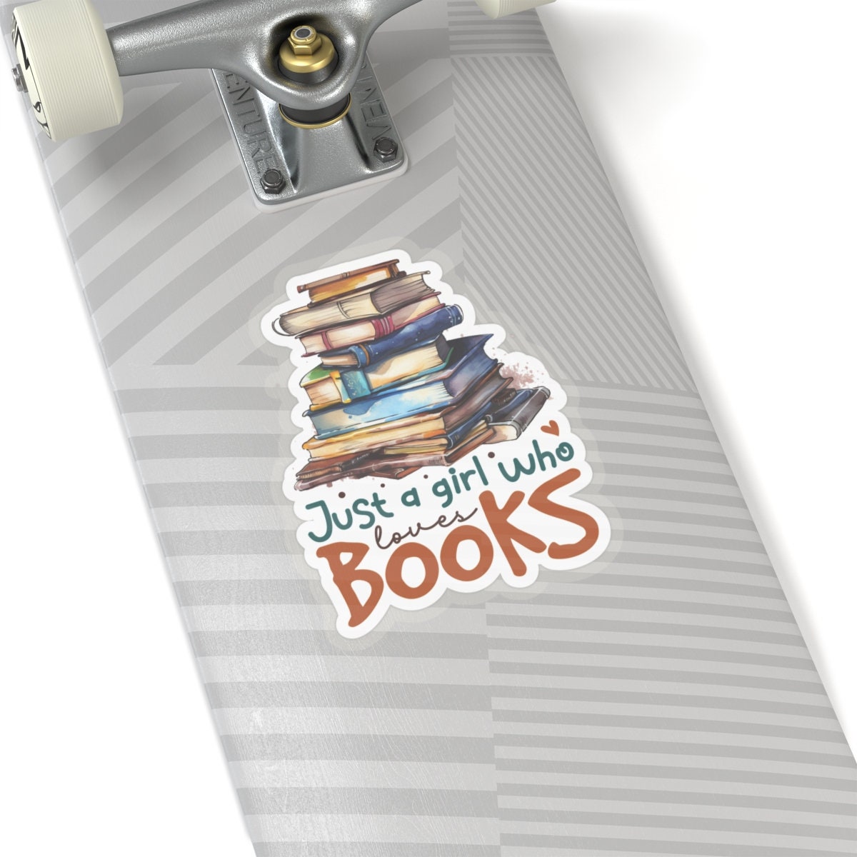 Just a Girl Who Loves Books Kiss-Cut Stickers