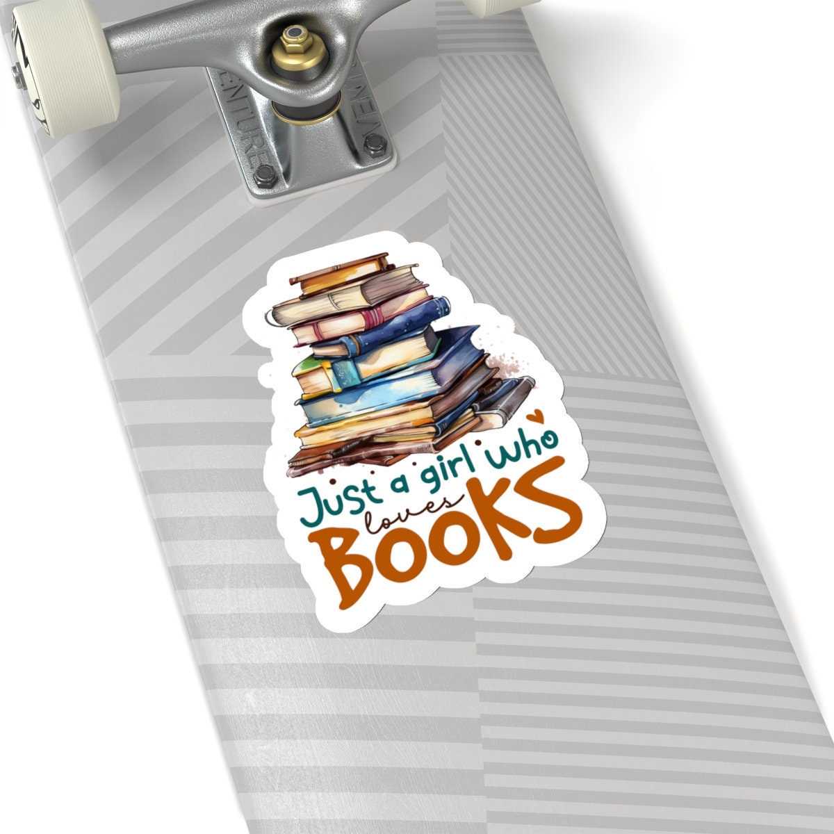 Just a Girl Who Loves Books Kiss-Cut Stickers