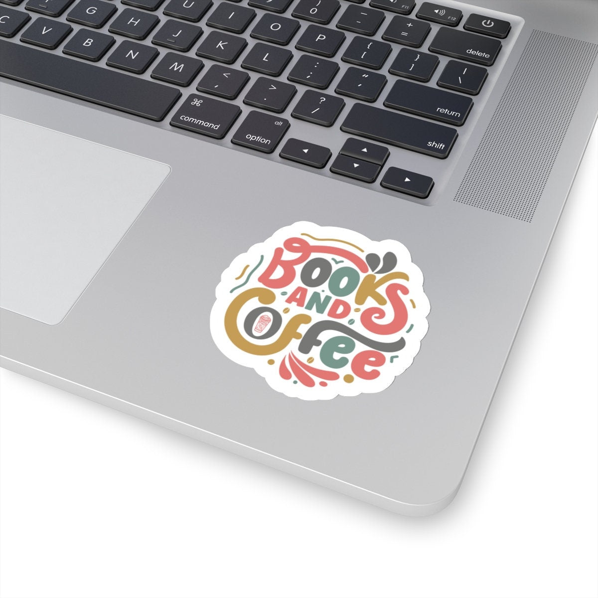 Books and Coffee Kiss-Cut Stickers
