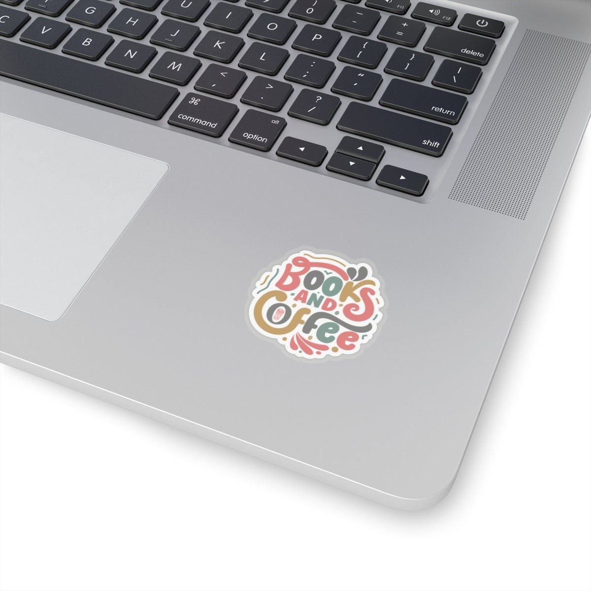 Books and Coffee Kiss-Cut Stickers