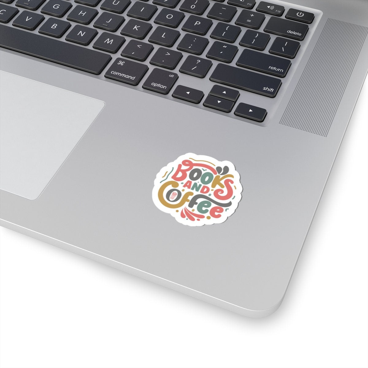 Books and Coffee Kiss-Cut Stickers