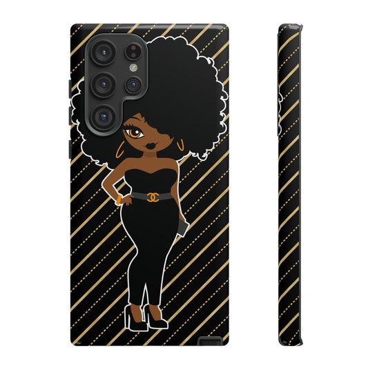 Samsung Galaxy S22 Galaxy S22 Plus Galaxy S22 Ultra Tough Cases for the Culture Black Culture African American Woman Black Woman Melanin