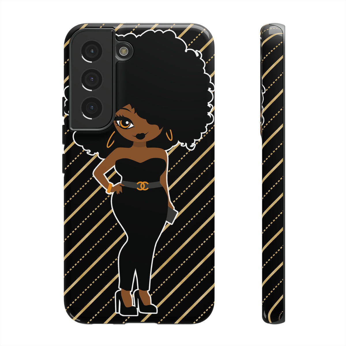 Samsung Galaxy S22 Galaxy S22 Plus Galaxy S22 Ultra Tough Cases for the Culture Black Culture African American Woman Black Woman Melanin