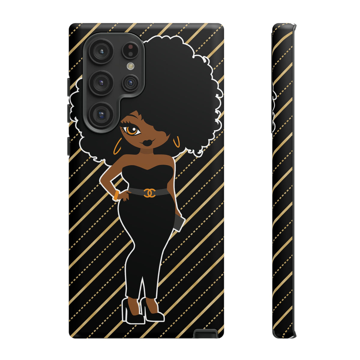 Samsung Galaxy S22 Galaxy S22 Plus Galaxy S22 Ultra Tough Cases for the Culture Black Culture African American Woman Black Woman Melanin