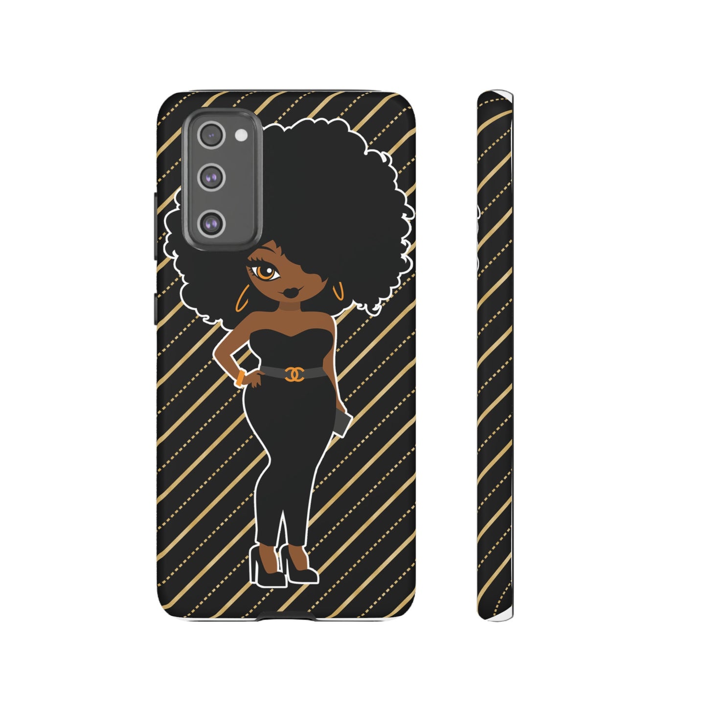 Samsung Galaxy S20 Galaxy S20+ Galaxy S20 Ultra Samsung Galaxy S20 FE Tough Cases Black Culture African American Woman Black Woman Melanin