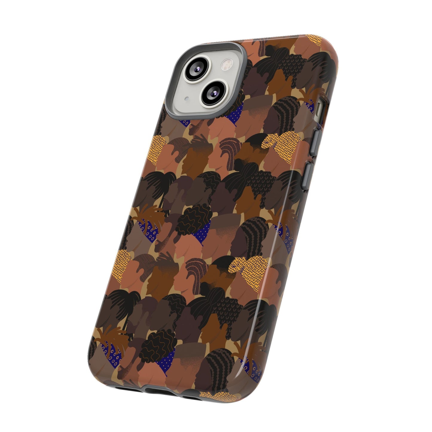 iPhone 14 iPhone 14 Pro, iPhone 14 Plus, iPhone 14 Pro Max Tough Cases African American Woman Black Woman