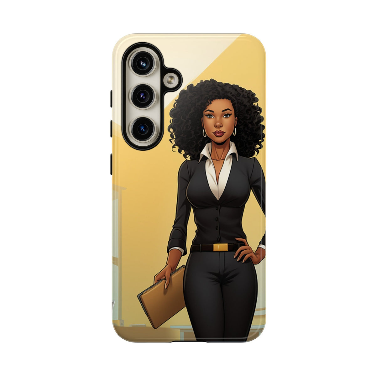 Samsung  Galaxy S24 Samsung Galaxy S24 Plus Samsung Galaxy S24 Ultra Tough Cases African American Woman Business Woman Entrepreneur