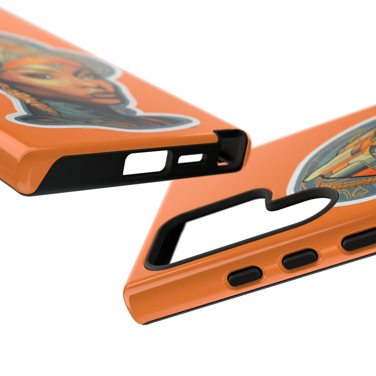 Samsung  Galaxy S24 Samsung Galaxy S24 Plus Samsung Galaxy S24 Ultra Tough Cases African American Queen Nubian Princess Black Royalty