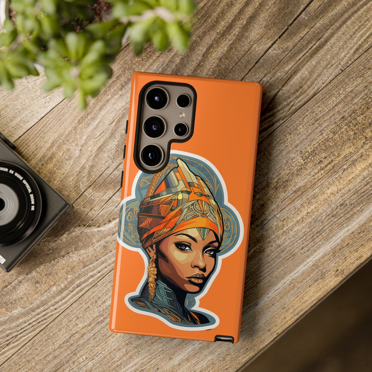 Samsung  Galaxy S24 Samsung Galaxy S24 Plus Samsung Galaxy S24 Ultra Tough Cases African American Queen Nubian Princess Black Royalty