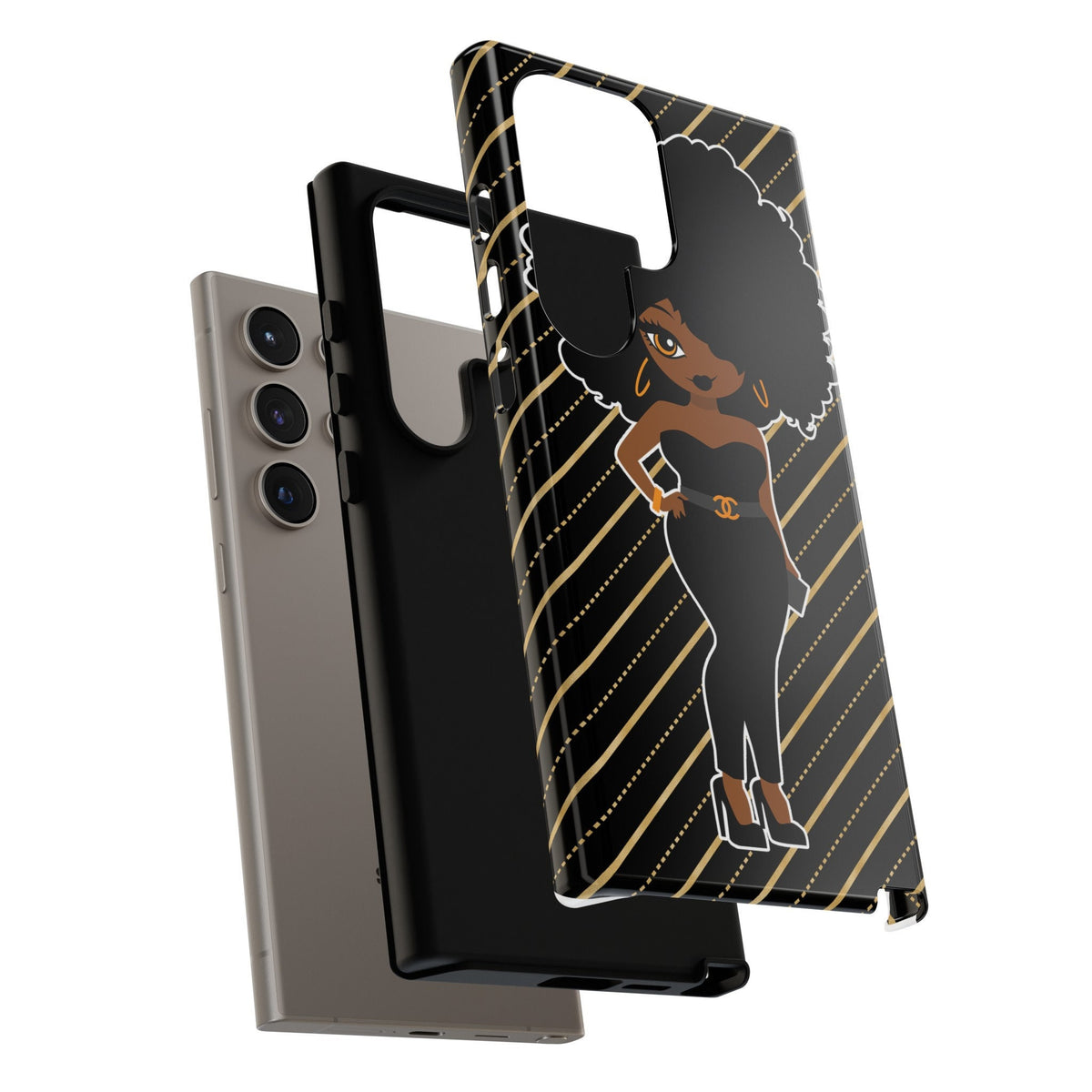 Samsung  Galaxy S24 Samsung Galaxy S24 Plus Samsung Galaxy S24 Ultra Tough Cases African American Woman Black Woman