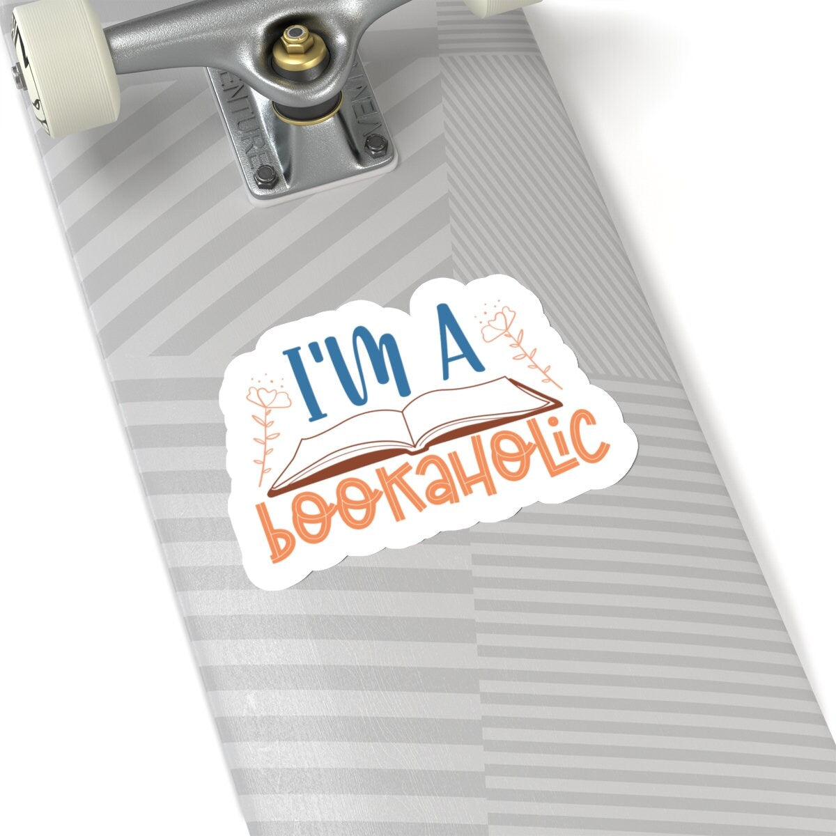 I'm a Bookaholic Kiss-Cut Stickers - Perfect Gift for Book Dragons, Book Worms, Book Nerds, Power Readers