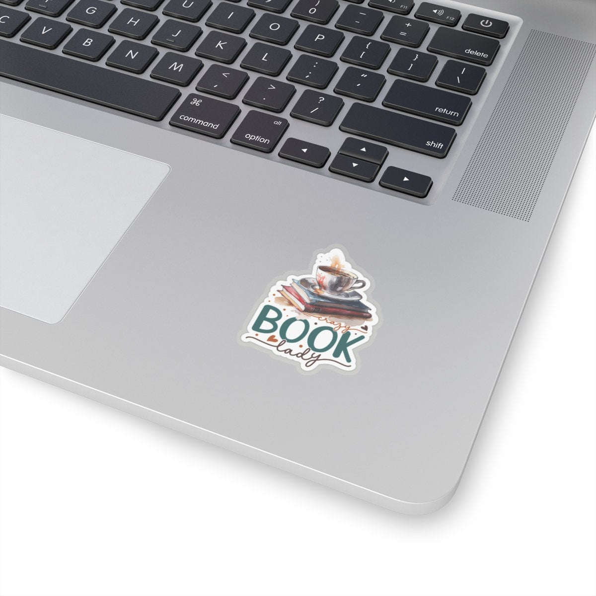 Crazy Book Lady Kiss-Cut Stickers