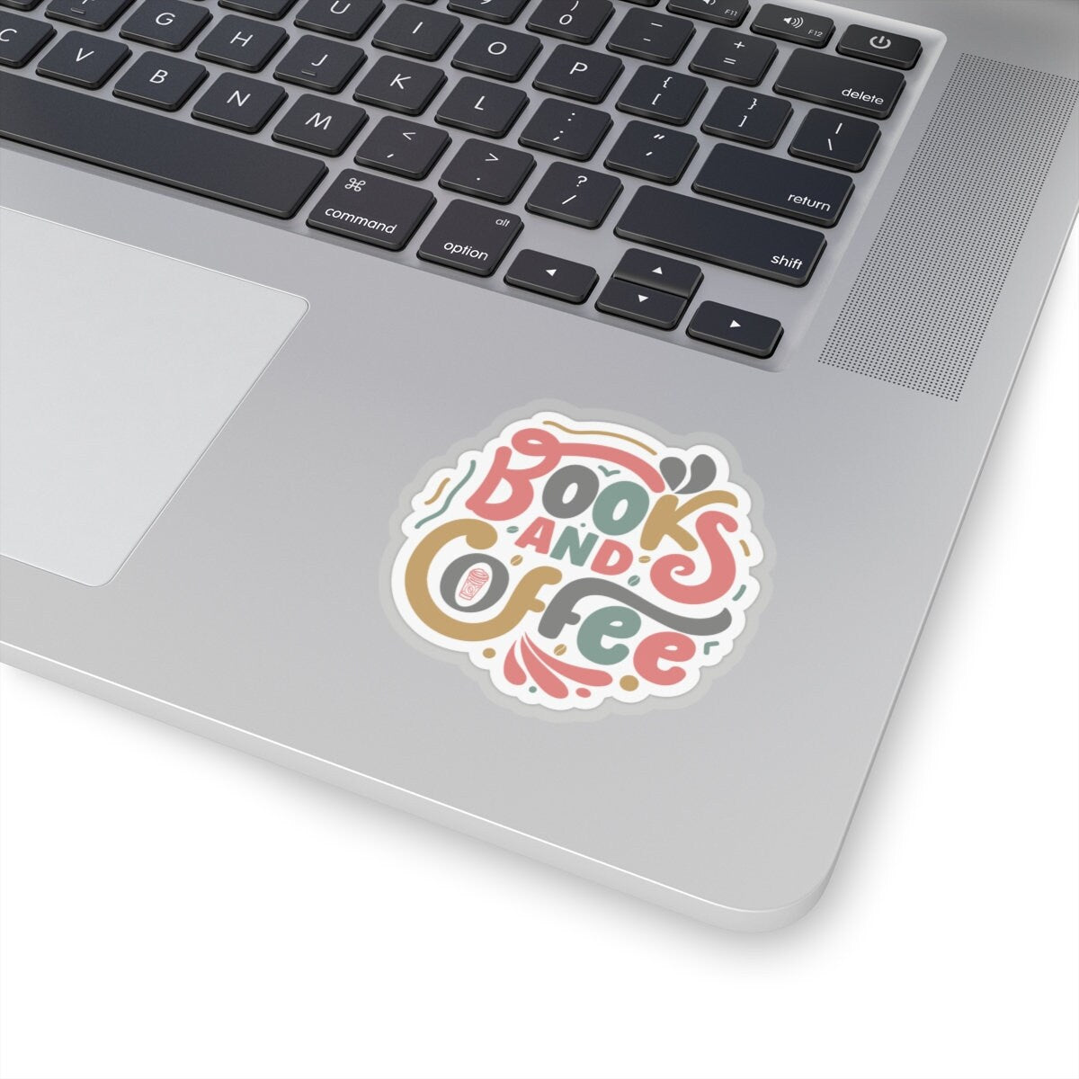 Books and Coffee Kiss-Cut Stickers