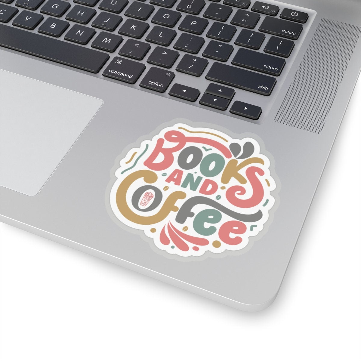 Books and Coffee Kiss-Cut Stickers