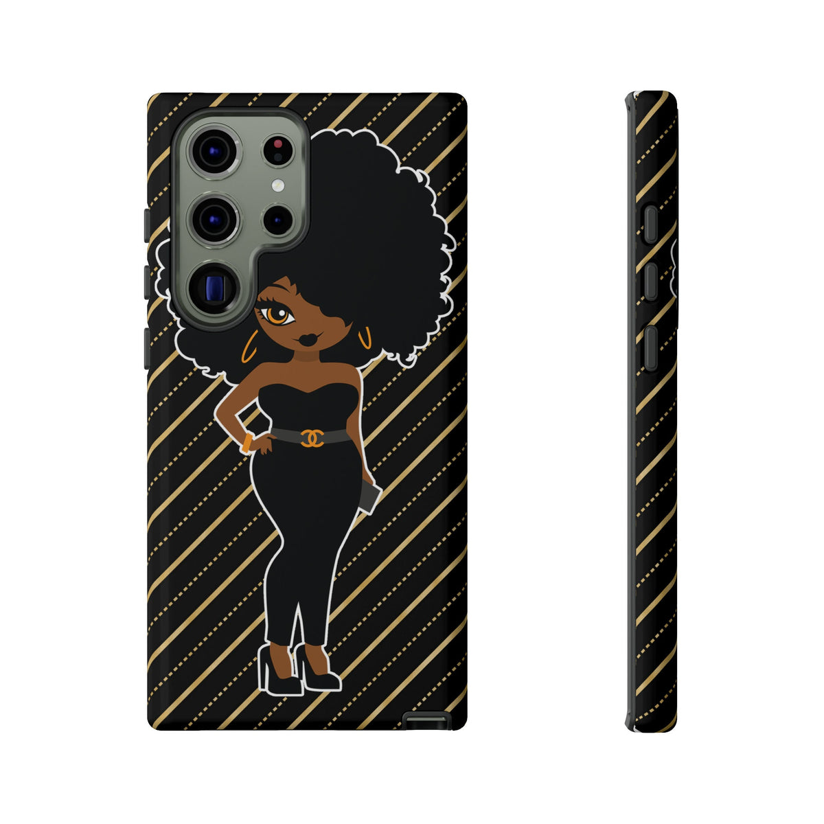 Samsung Galaxy S23 Galaxy S23 Plus Galaxy S23 Ultra Tough Cases for the Culture Black Culture African American Woman Black Woman Melanin
