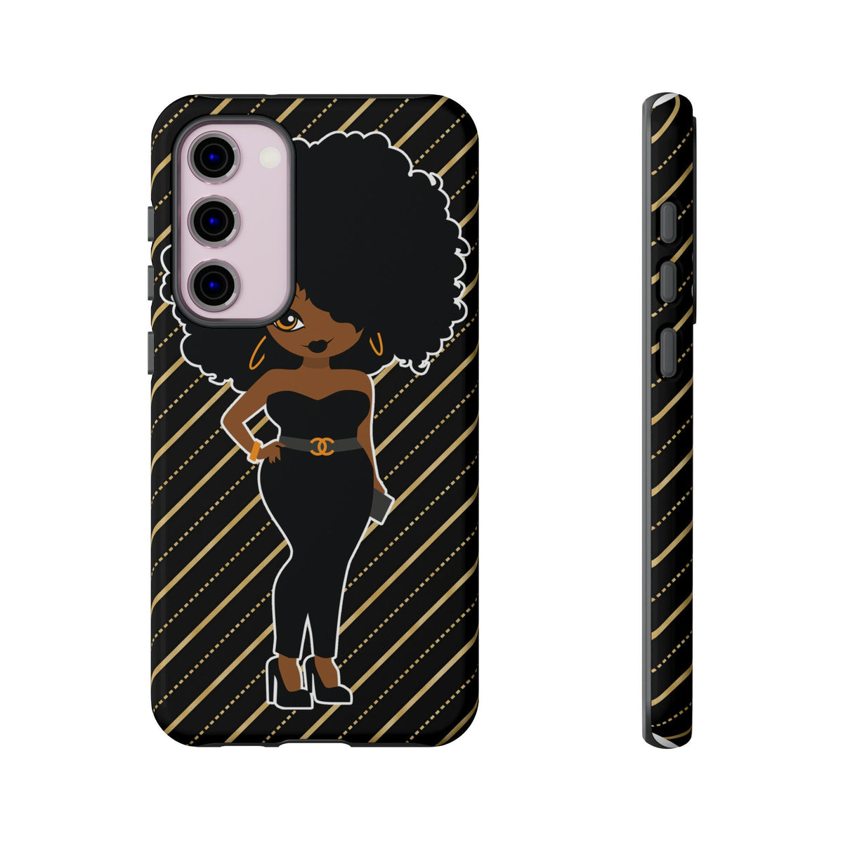 Samsung Galaxy S23 Galaxy S23 Plus Galaxy S23 Ultra Tough Cases for the Culture Black Culture African American Woman Black Woman Melanin