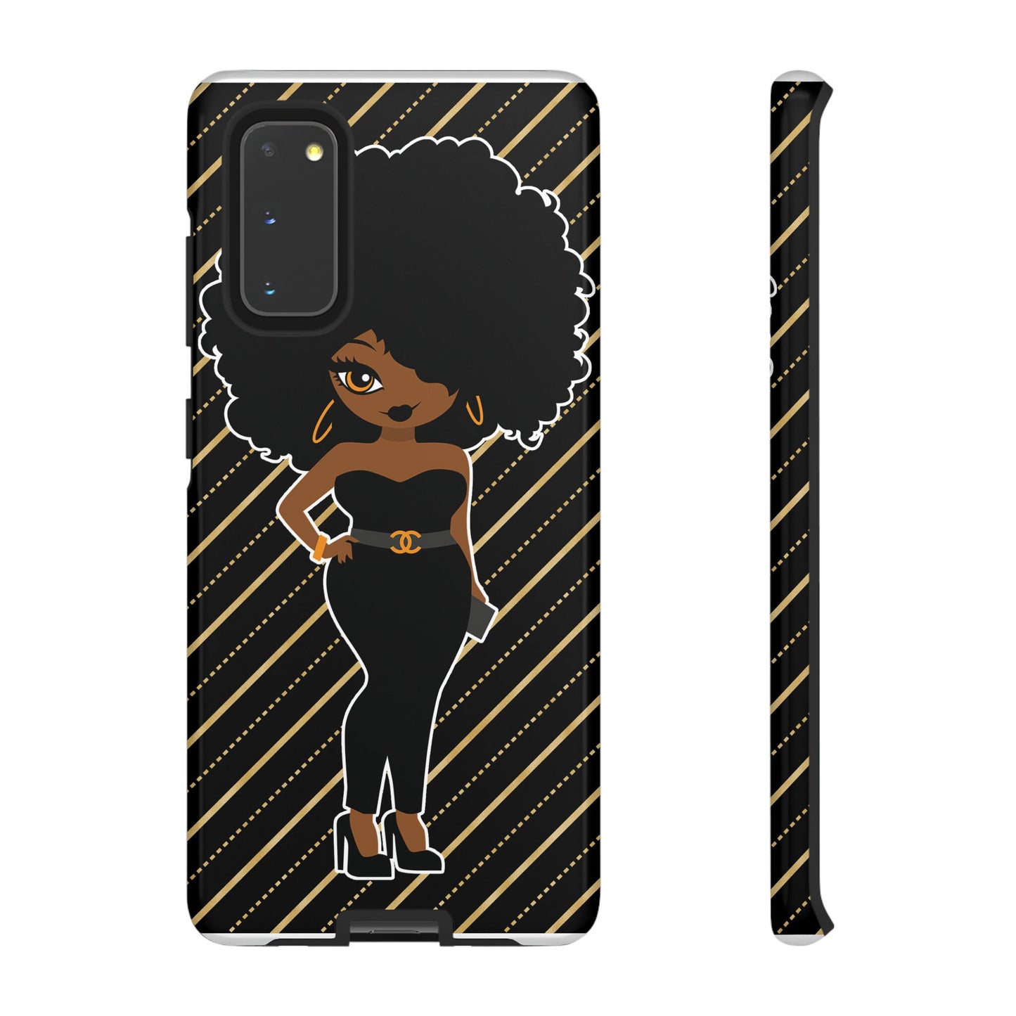 Samsung Galaxy S20 Galaxy S20+ Galaxy S20 Ultra Samsung Galaxy S20 FE Tough Cases Black Culture African American Woman Black Woman Melanin