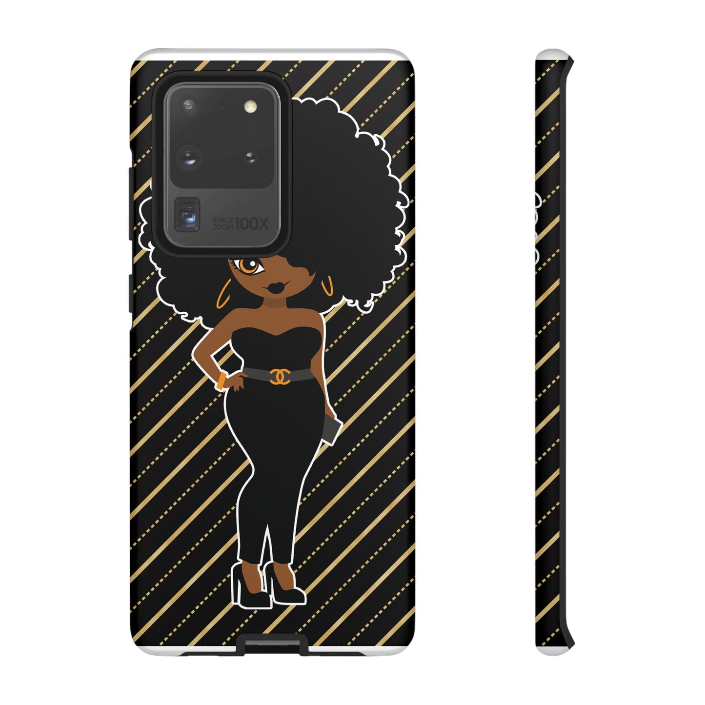 Samsung Galaxy S20 Galaxy S20+ Galaxy S20 Ultra Samsung Galaxy S20 FE Tough Cases Black Culture African American Woman Black Woman Melanin