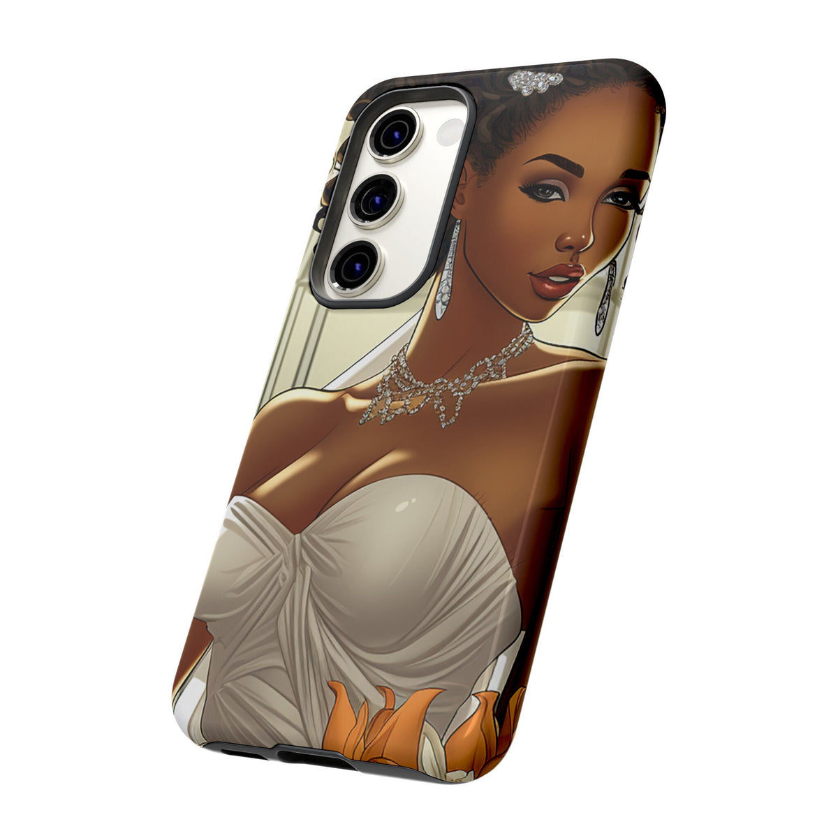 Samsung Galaxy S23 Samsung Galaxy S23 Plus Samsung Galaxy S23 Ultra Tough Case African American Bride Black bride wedding Dress Wedding Gown