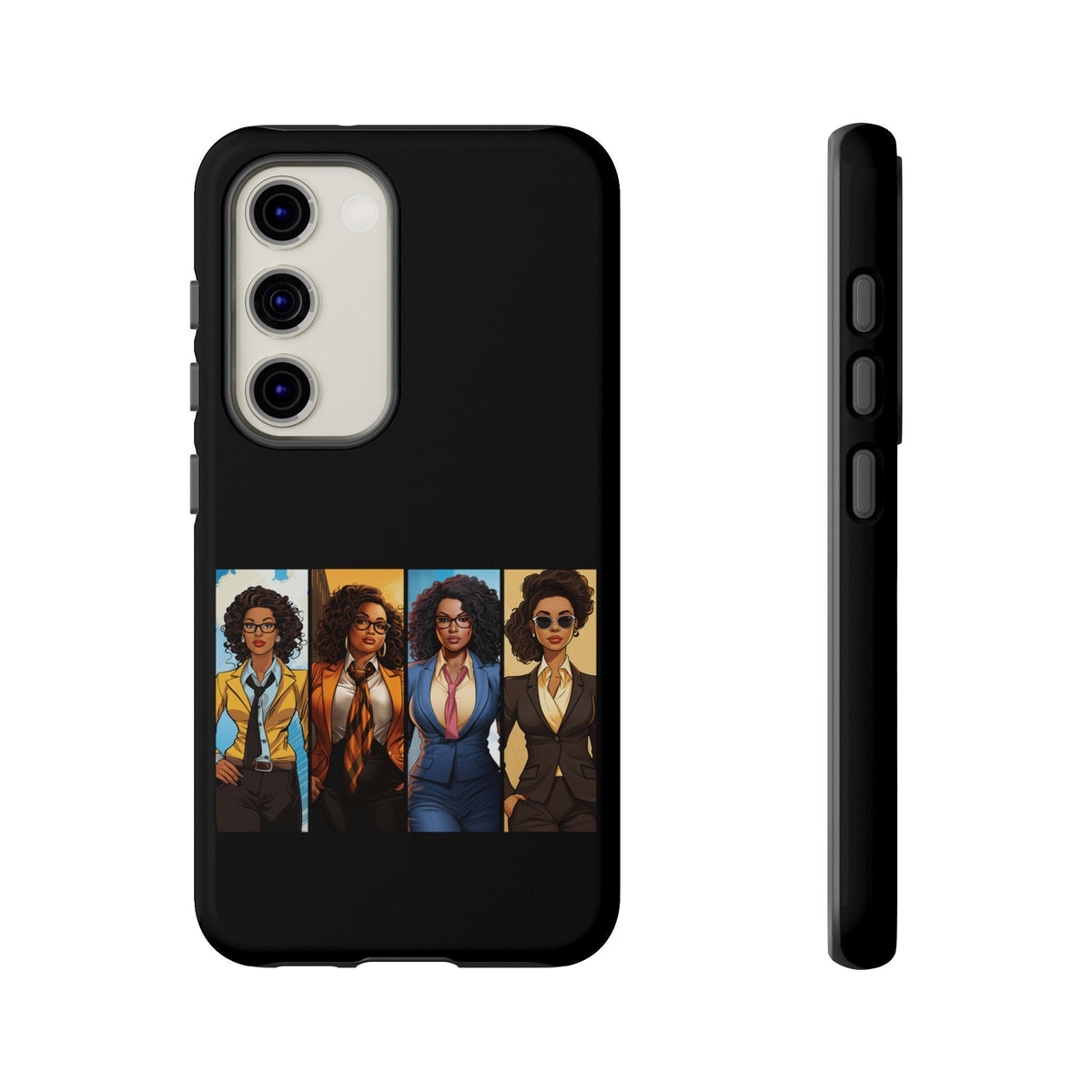 Samsung Galaxy S23 Samsung Galaxy S23 Plus Samsung Galaxy S23 Ultra Tough Cases African American Black Women Superheroes Strong Black Women