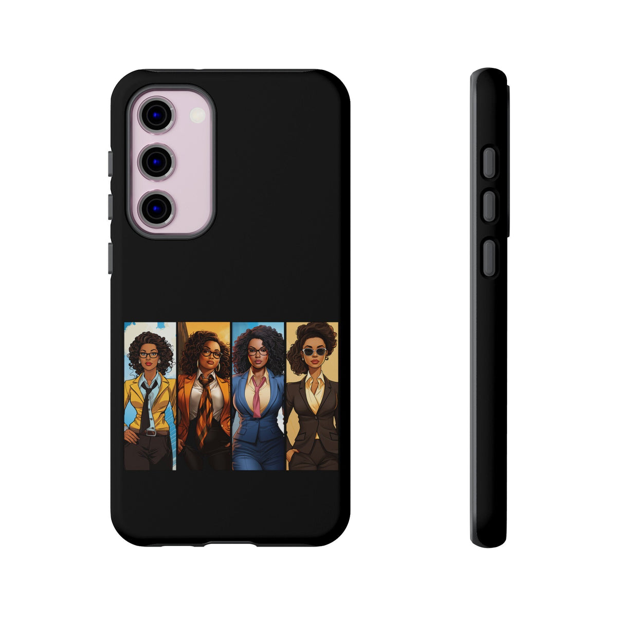 Samsung Galaxy S23 Samsung Galaxy S23 Plus Samsung Galaxy S23 Ultra Tough Cases African American Black Women Superheroes Strong Black Women