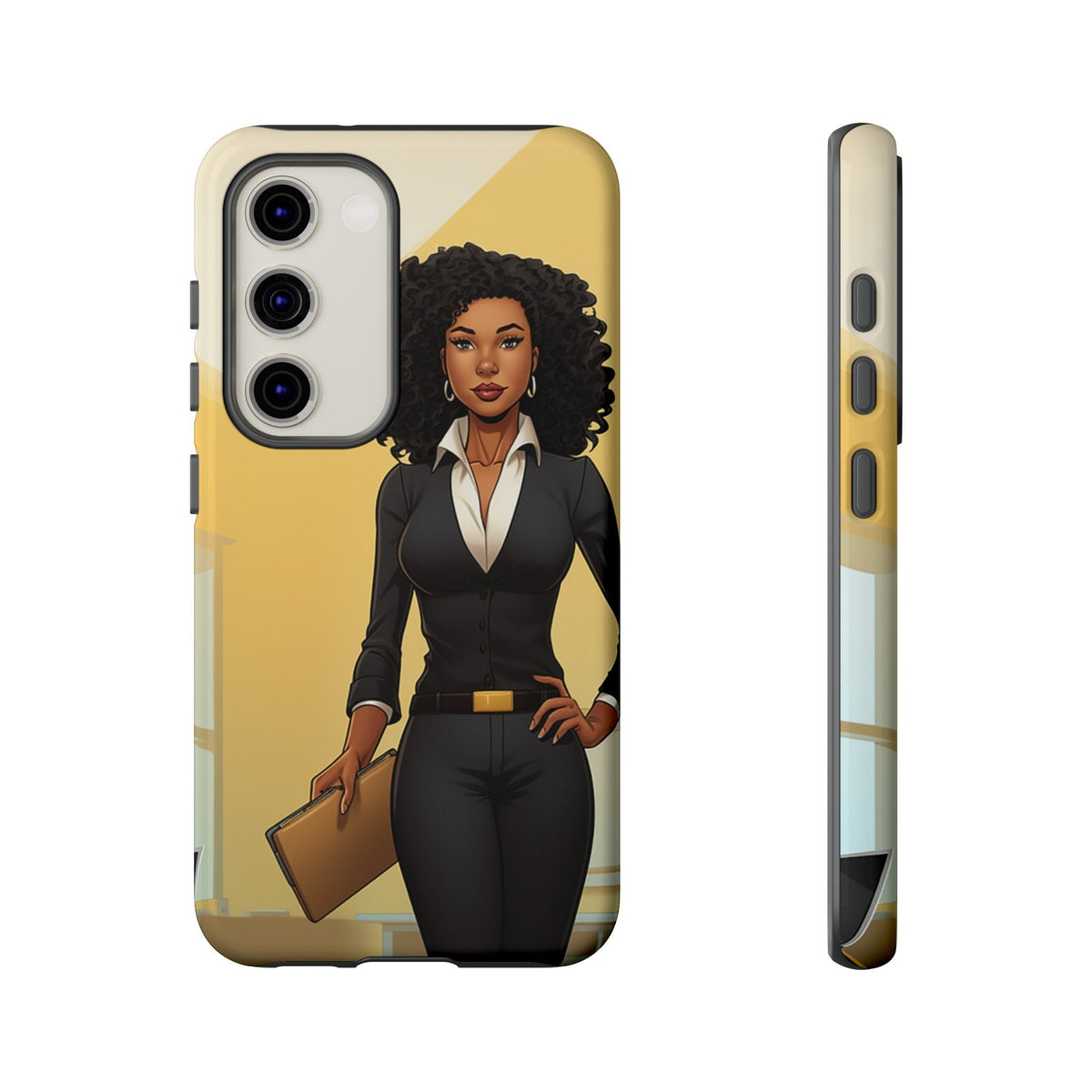 Samsung Galaxy S23 Samsung Galaxy S23 Plus Samsung Galaxy S23 Ultra Tough Cases African American Woman Business Woman Entrepreneur