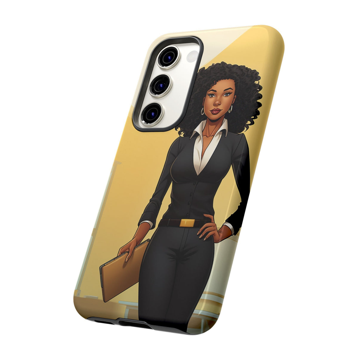 Samsung Galaxy S23 Samsung Galaxy S23 Plus Samsung Galaxy S23 Ultra Tough Cases African American Woman Business Woman Entrepreneur