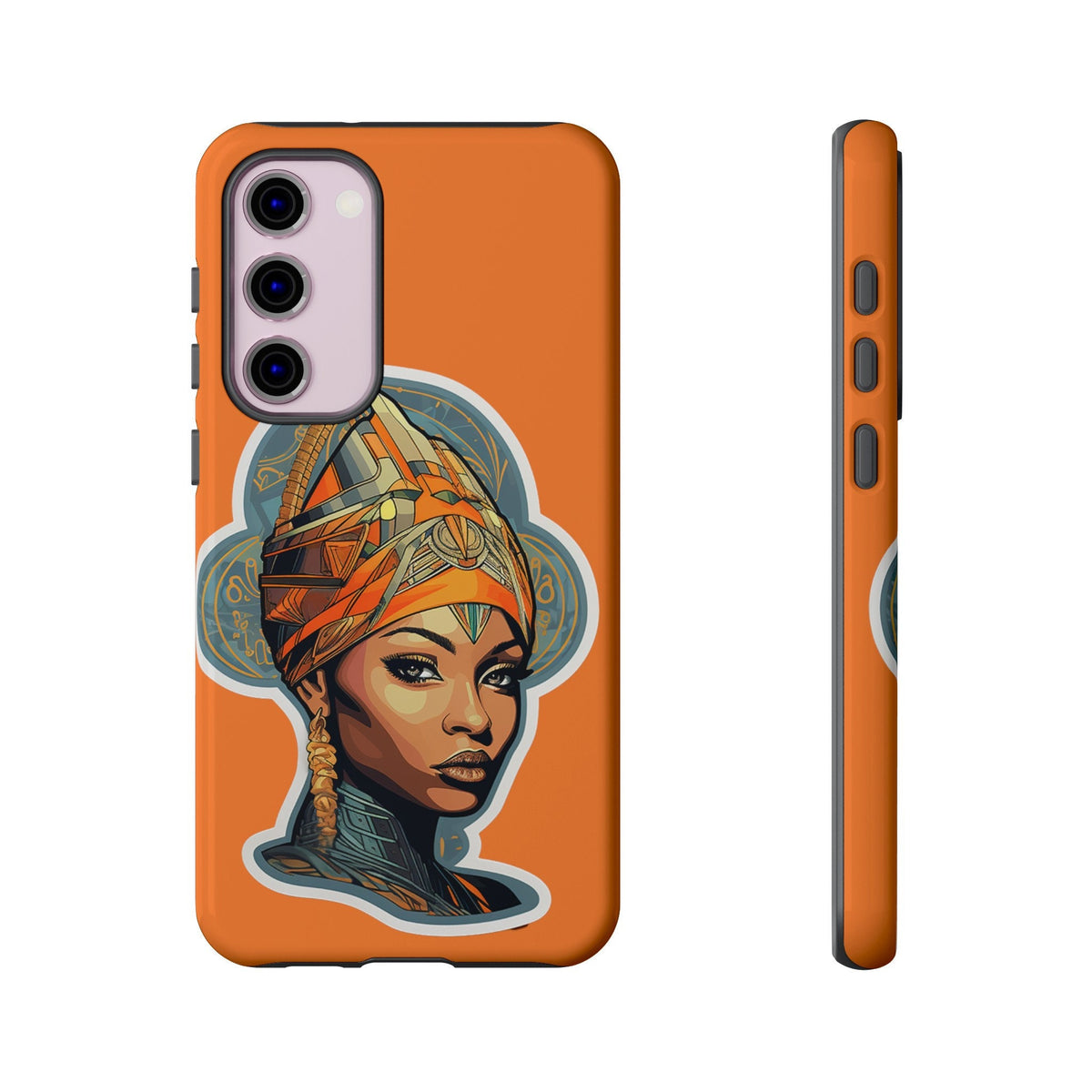 Samsung Galaxy S23 Samsung Galaxy S23 Plus Samsung Galaxy S23 Ultra Tough Cases African American Queen Nubian Princess Black Royalty