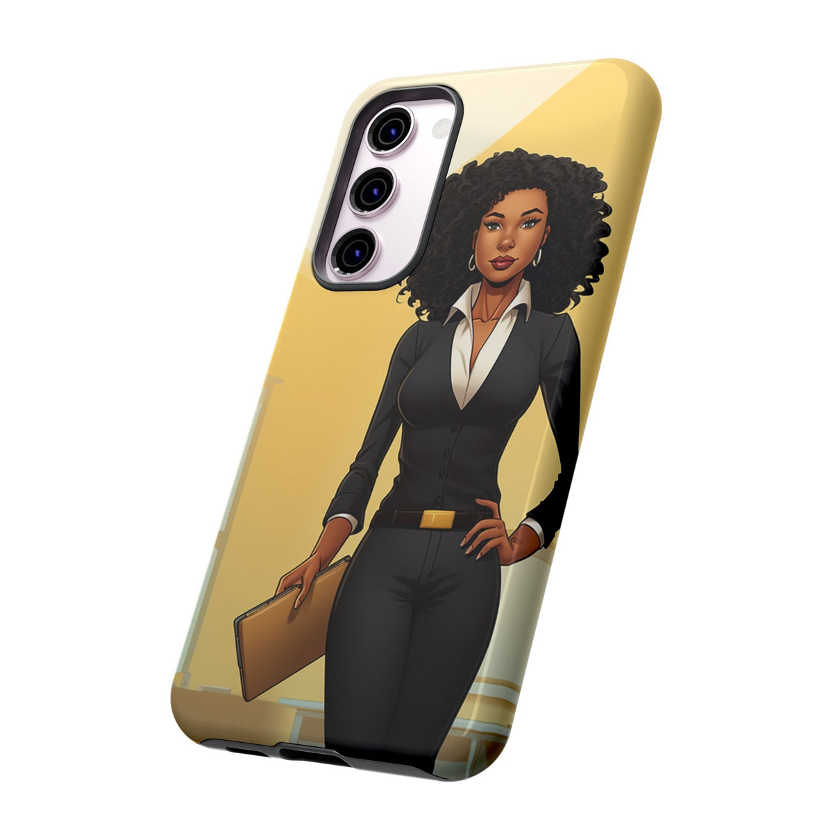 Samsung Galaxy S23 Samsung Galaxy S23 Plus Samsung Galaxy S23 Ultra Tough Cases African American Woman Business Woman Entrepreneur