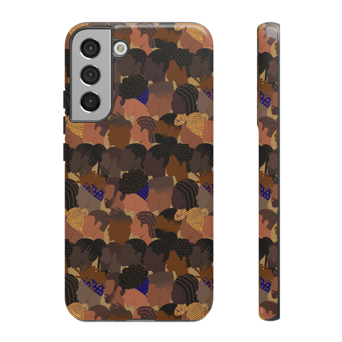 Samsung Galaxy S22 Samsung Galaxy S22 Plus Samsung Galaxy S22 Ultra Tough Cases African American Woman Black Woman