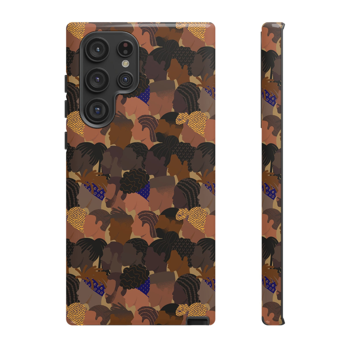 Samsung Galaxy S22 Samsung Galaxy S22 Plus Samsung Galaxy S22 Ultra Tough Cases African American Woman Black Woman