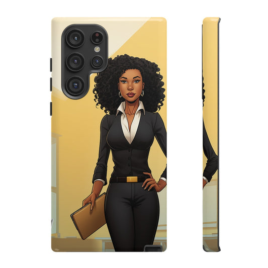 Samsung Galaxy S22 Samsung Galaxy S22 Plus Samsung Galaxy S22 Ultra Tough Cases African American Woman Business Woman Entrepreneur