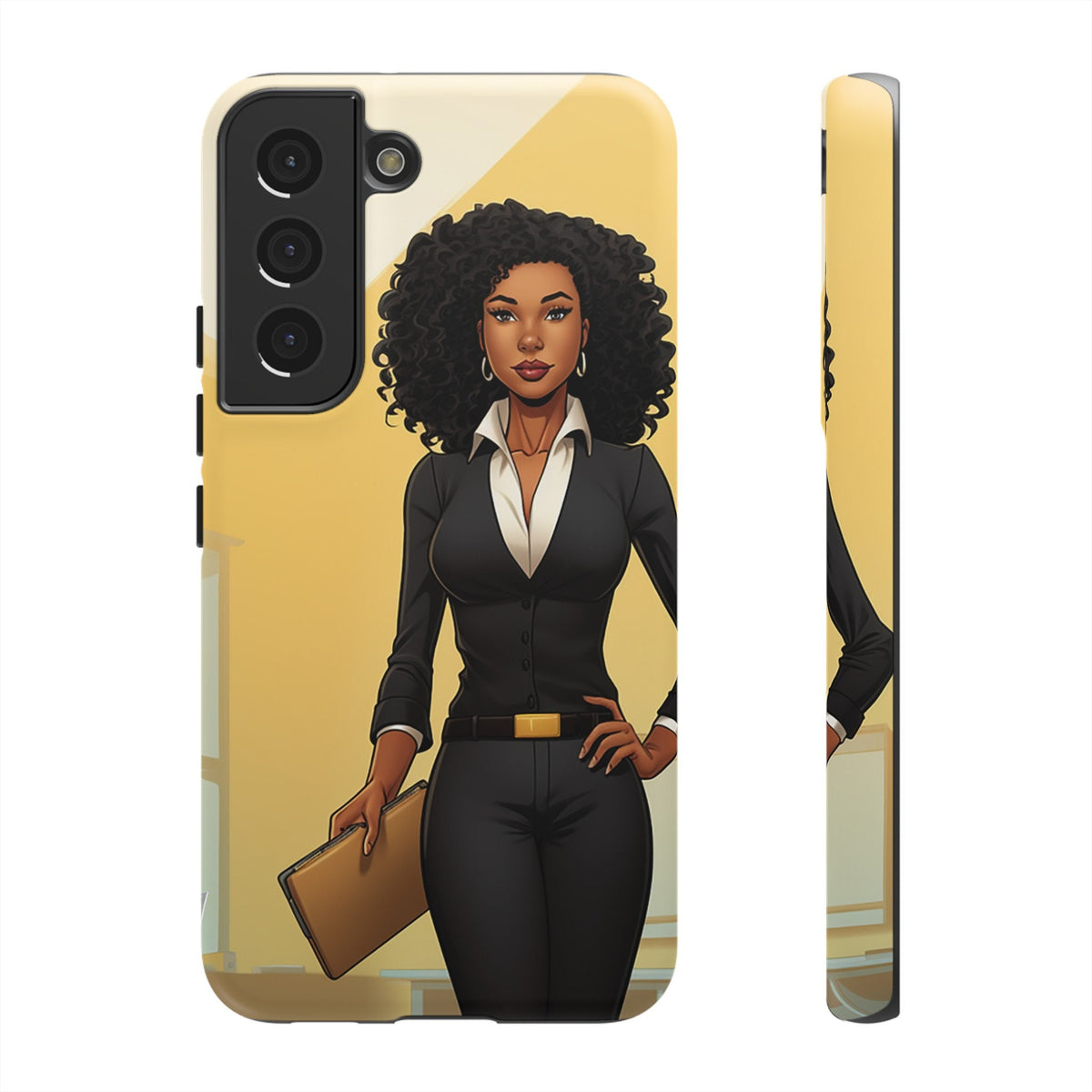 Samsung Galaxy S22 Samsung Galaxy S22 Plus Samsung Galaxy S22 Ultra Tough Cases African American Woman Business Woman Entrepreneur