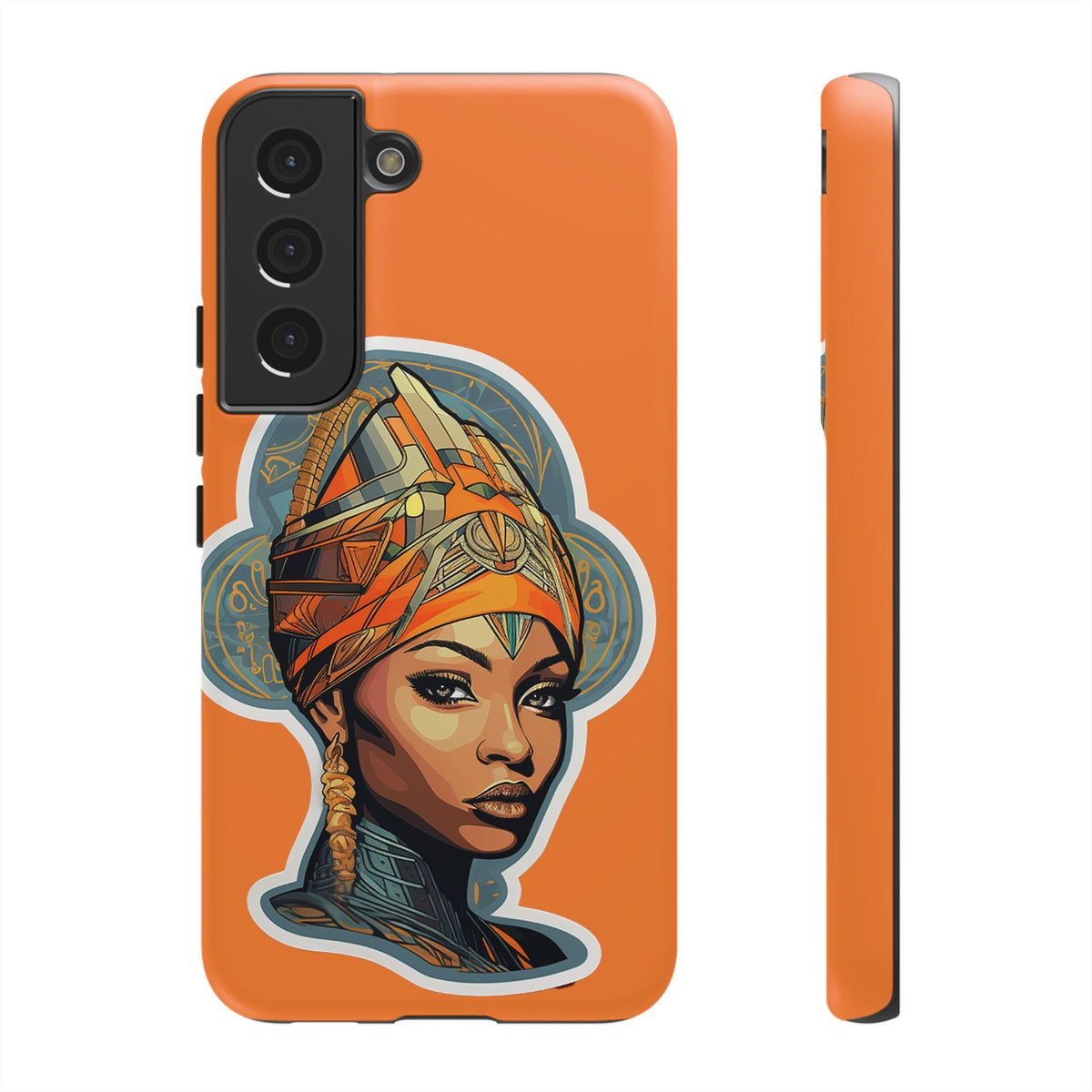 Samsung Galaxy S22 Samsung Galaxy S22 Plus Samsung Galaxy S22 Ultra Tough Cases African American Queen Nubian Princess Black Royalty
