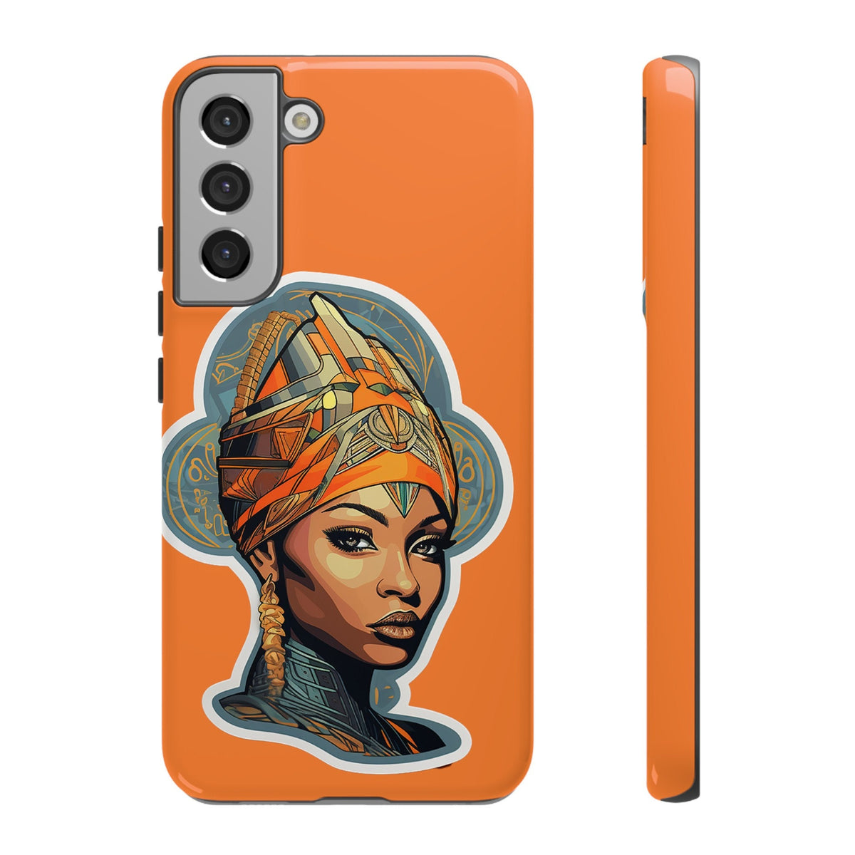 Samsung Galaxy S22 Samsung Galaxy S22 Plus Samsung Galaxy S22 Ultra Tough Cases African American Queen Nubian Princess Black Royalty