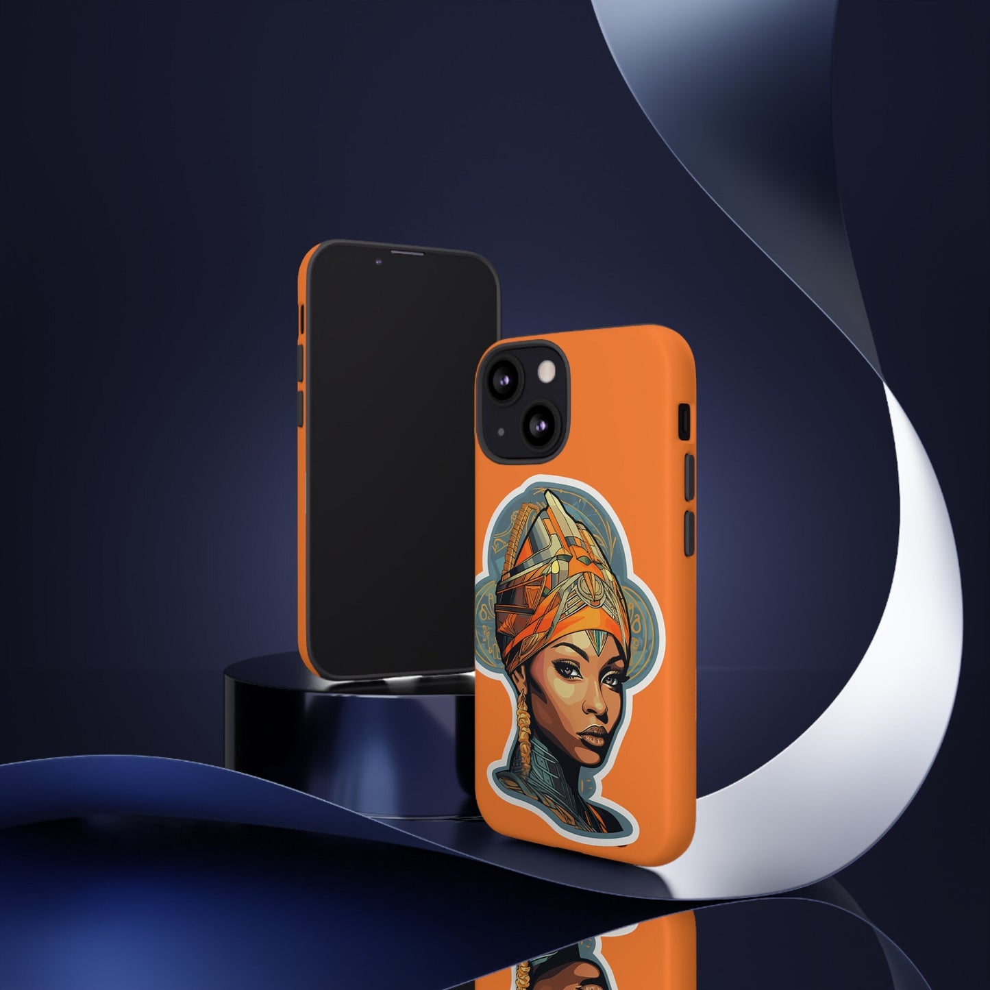 iPhone 13, iPhone 13 Pro, iPhone 13 Mini, iPhone 13 Pro Max Tough Cases African American Queen Nubian Princess Black Royalty