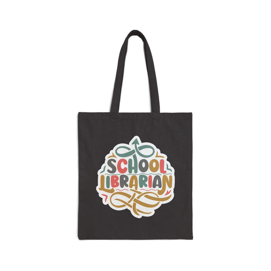 School Librarian Gift Teacher Appreciation Week Teacher gift Library Book Cotton Canvas Tote Bag