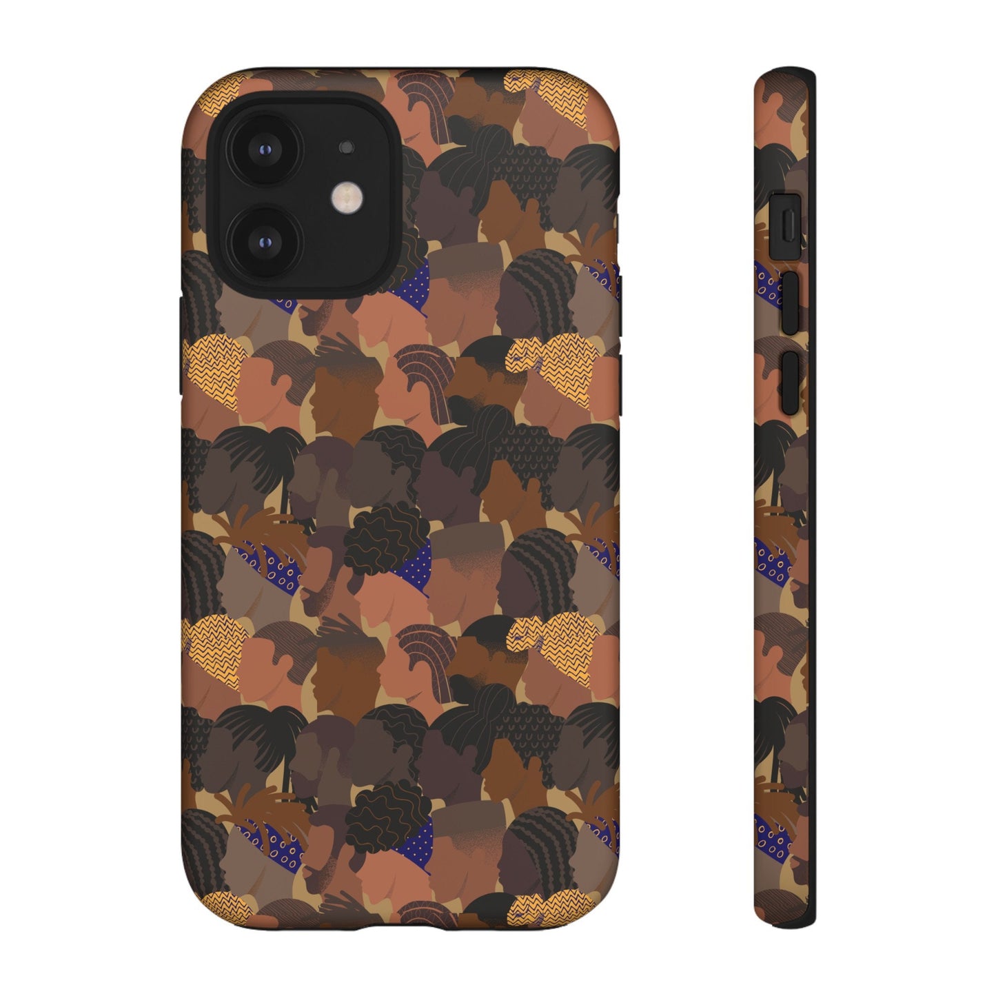 iPhone 12, iPhone 12 Pro, iPhone 12 Mini, iPhone 12 Pro Max Tough Cases African American Woman Black Woman