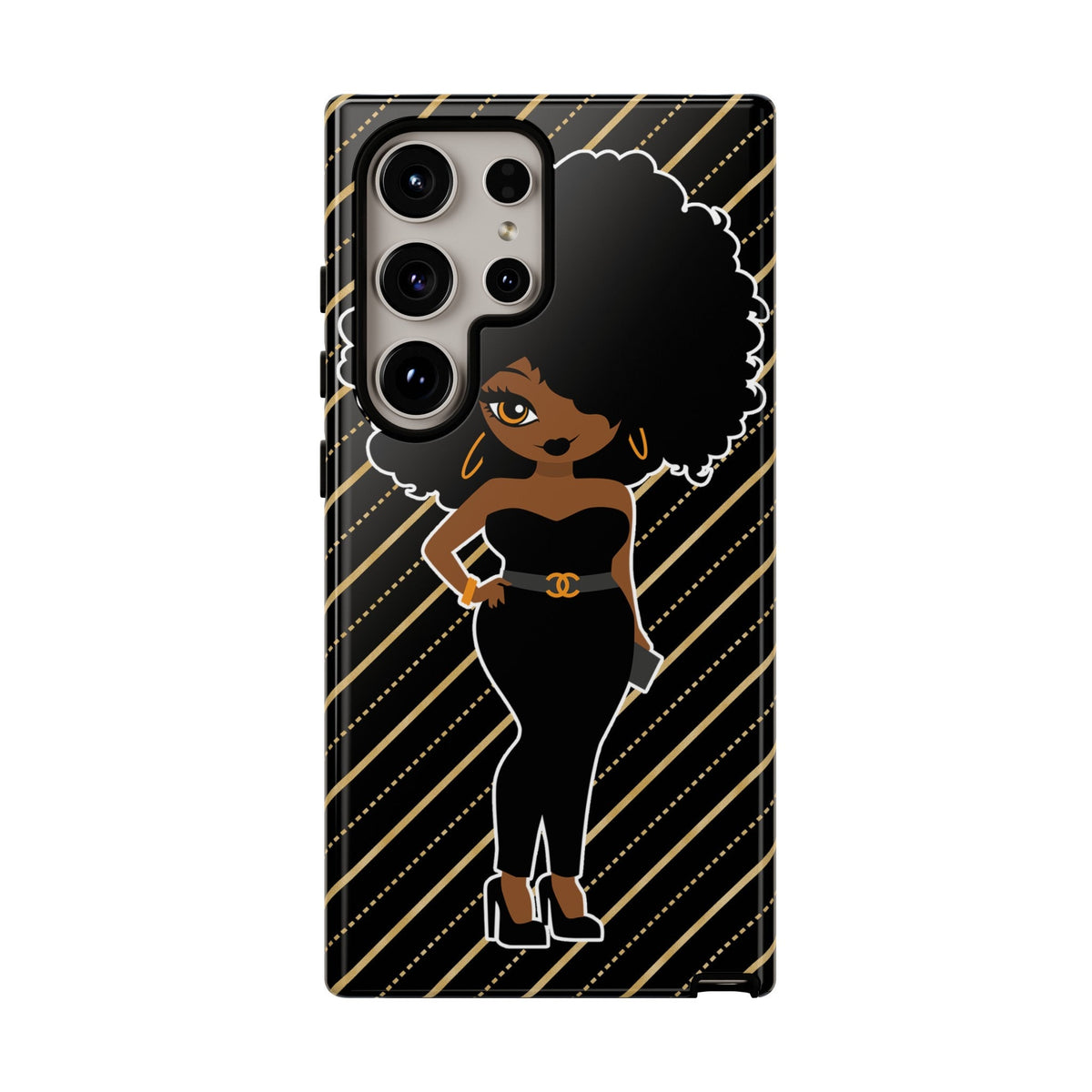 Samsung  Galaxy S24 Samsung Galaxy S24 Plus Samsung Galaxy S24 Ultra Tough Cases African American Woman Black Woman