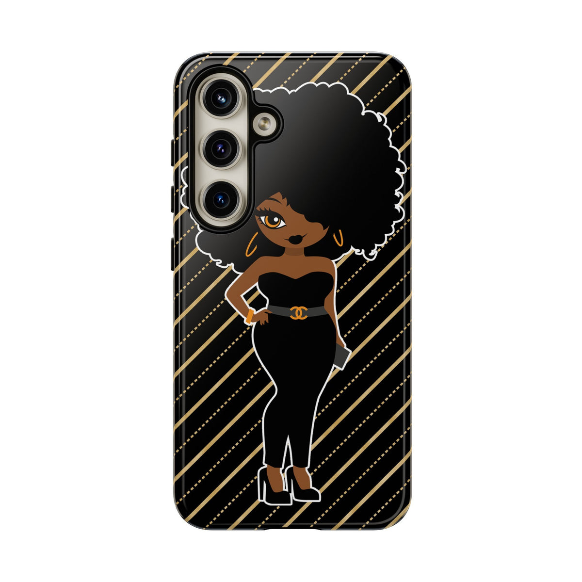 Samsung  Galaxy S24 Samsung Galaxy S24 Plus Samsung Galaxy S24 Ultra Tough Cases African American Woman Black Woman