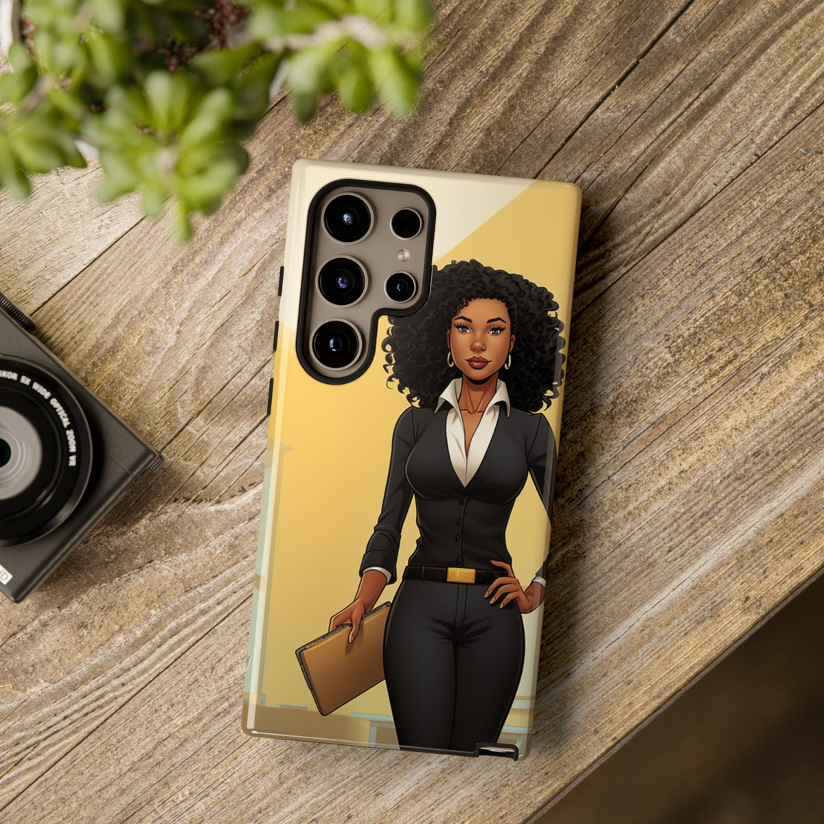 Samsung  Galaxy S24 Samsung Galaxy S24 Plus Samsung Galaxy S24 Ultra Tough Cases African American Woman Business Woman Entrepreneur