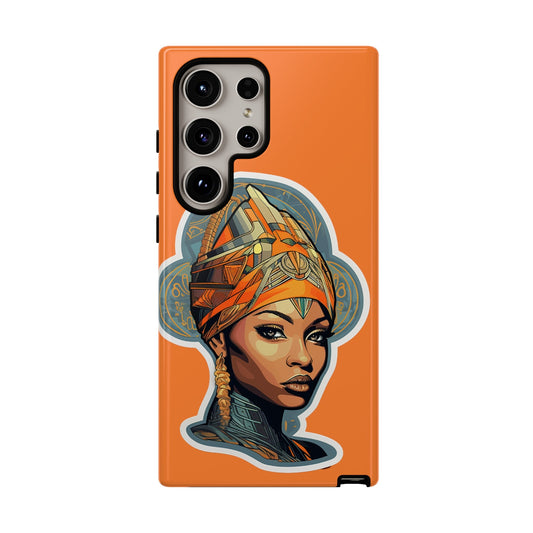 Samsung  Galaxy S24 Samsung Galaxy S24 Plus Samsung Galaxy S24 Ultra Tough Cases African American Queen Nubian Princess Black Royalty