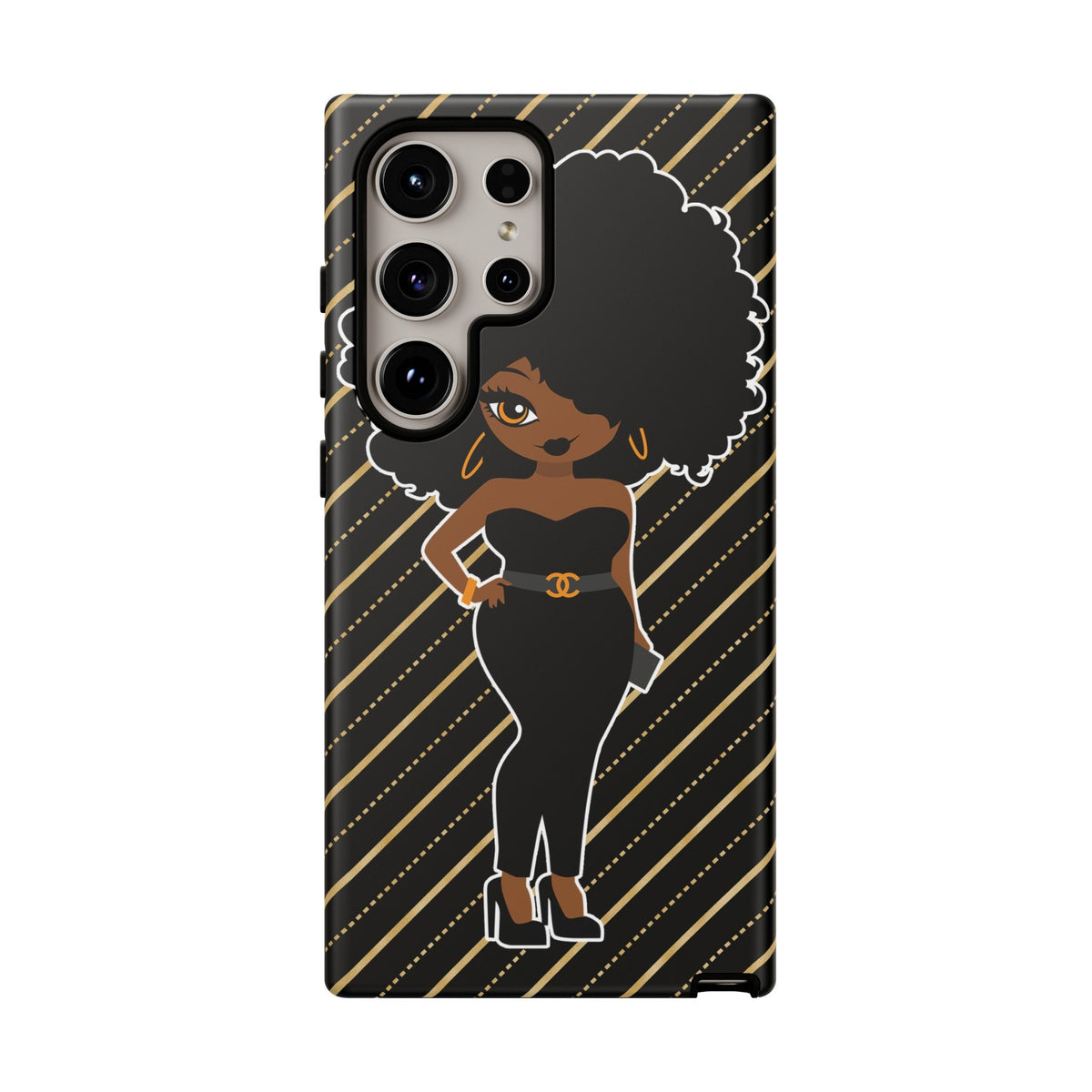 Samsung  Galaxy S24 Samsung Galaxy S24 Plus Samsung Galaxy S24 Ultra Tough Cases African American Woman Black Woman