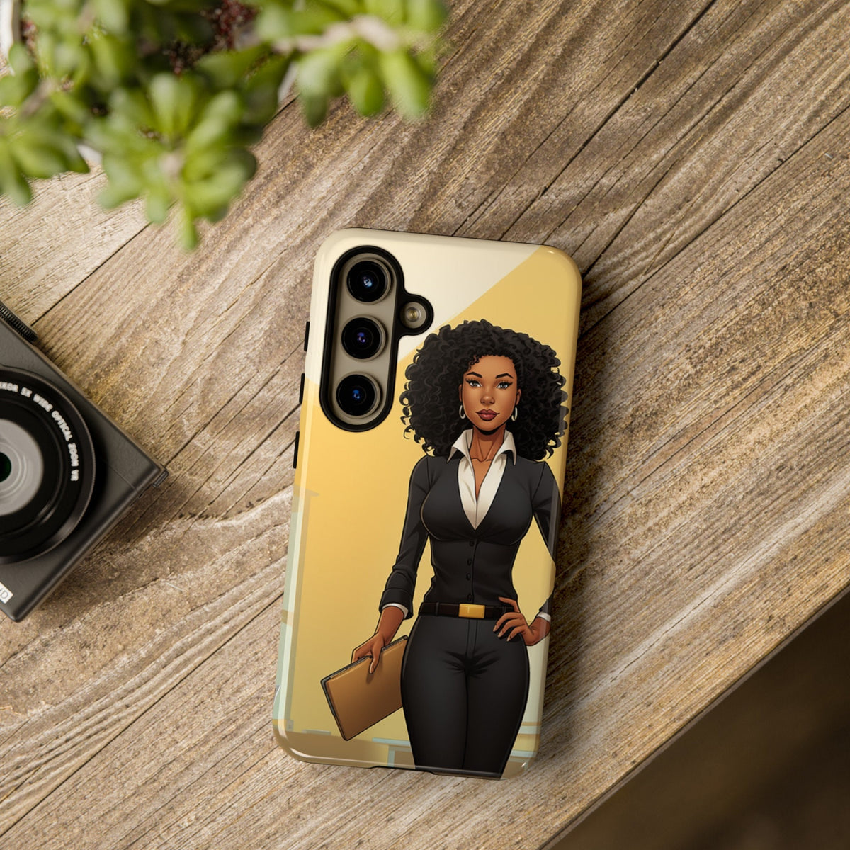 Samsung  Galaxy S24 Samsung Galaxy S24 Plus Samsung Galaxy S24 Ultra Tough Cases African American Woman Business Woman Entrepreneur